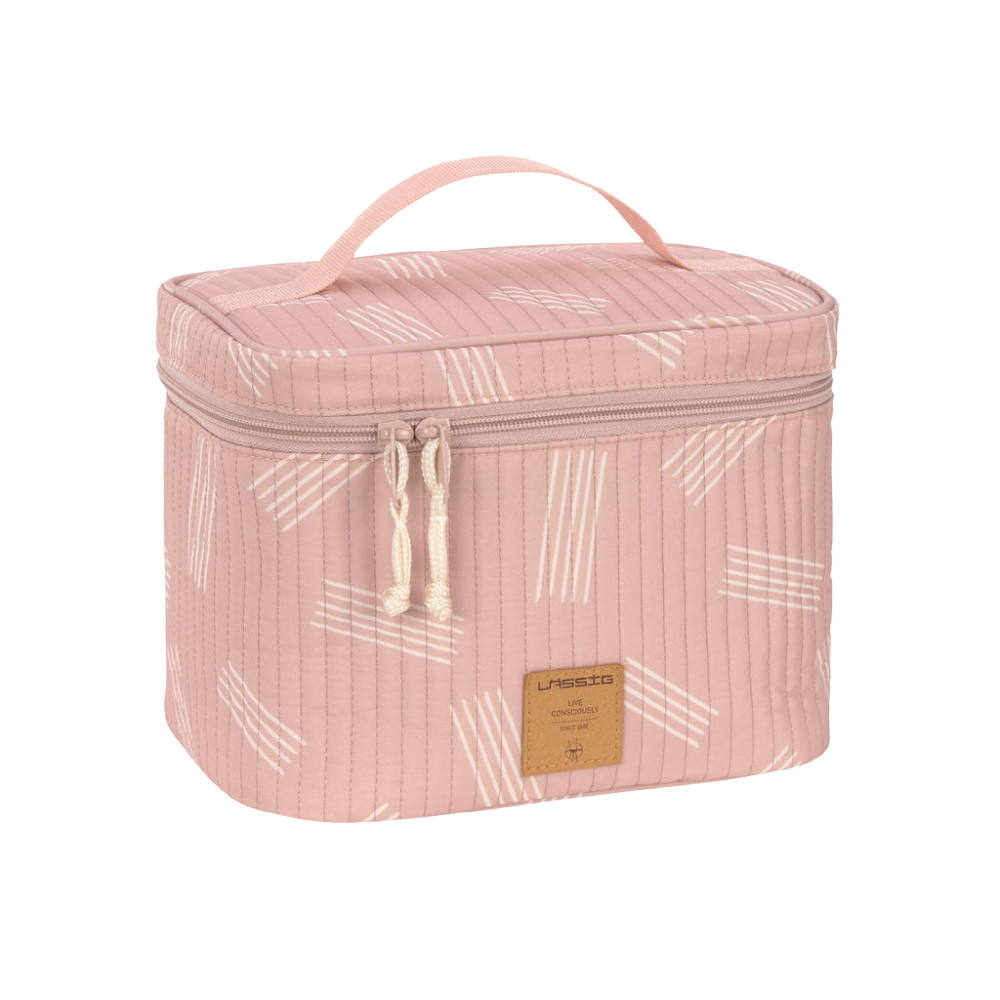 Lassig Nursery Caddy to Go Soft Stripes Rose - Battleford Boutique