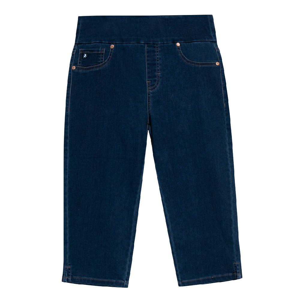 Liette Denim Capri - Darkwash - Battleford Boutique