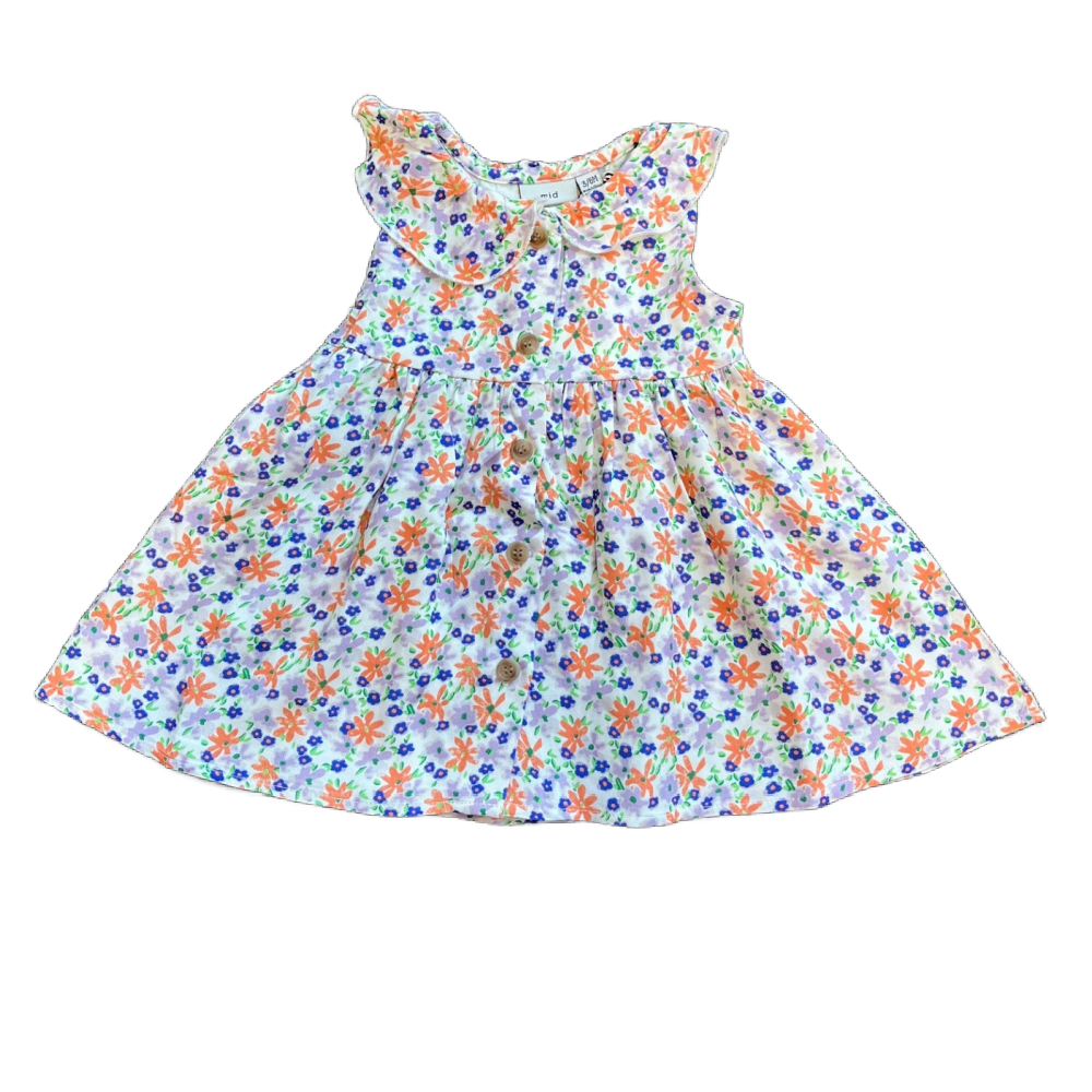 MID Dress - Purple & Orange Floral