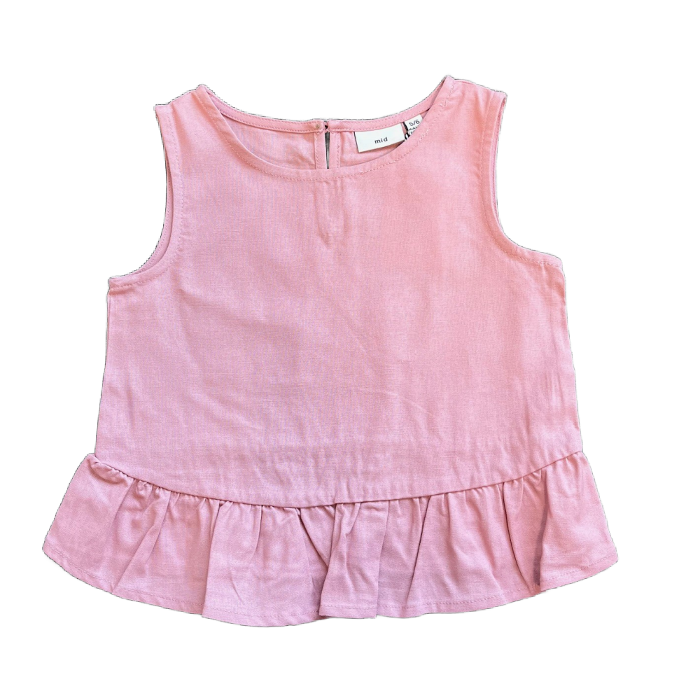 MID Peplum Top - Pink