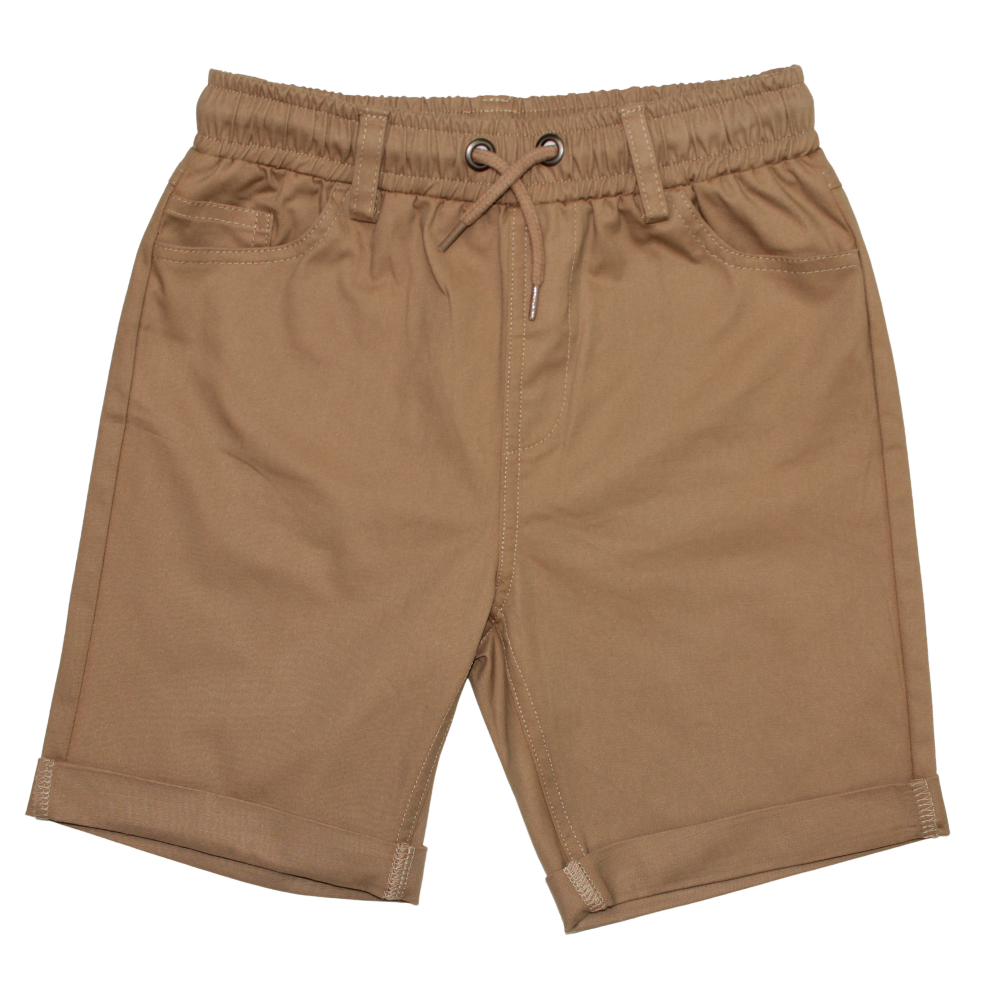 MID Bermuda Twill Shorts Almond 1244617 - Battleford Boutique