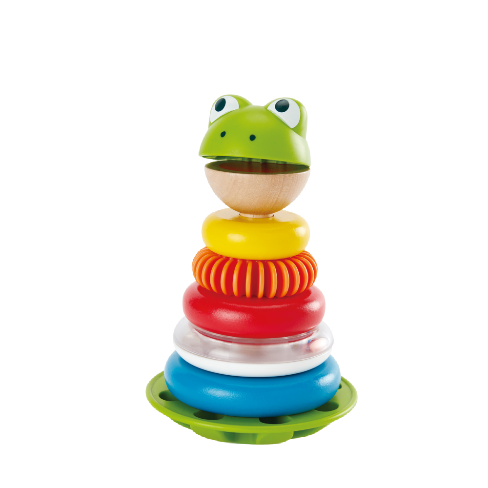 Hape Mr. Frog Stacking Rings - Battleford Boutique