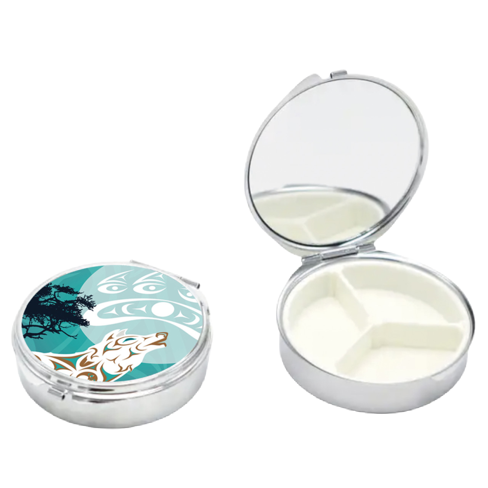 Native Northwest Pill Case with Mirror - Battleford Boutique