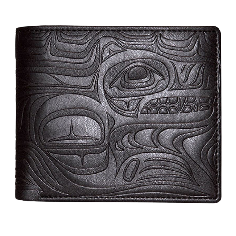 Native Northwest Embossed Leather Wallet - Battleford Boutique