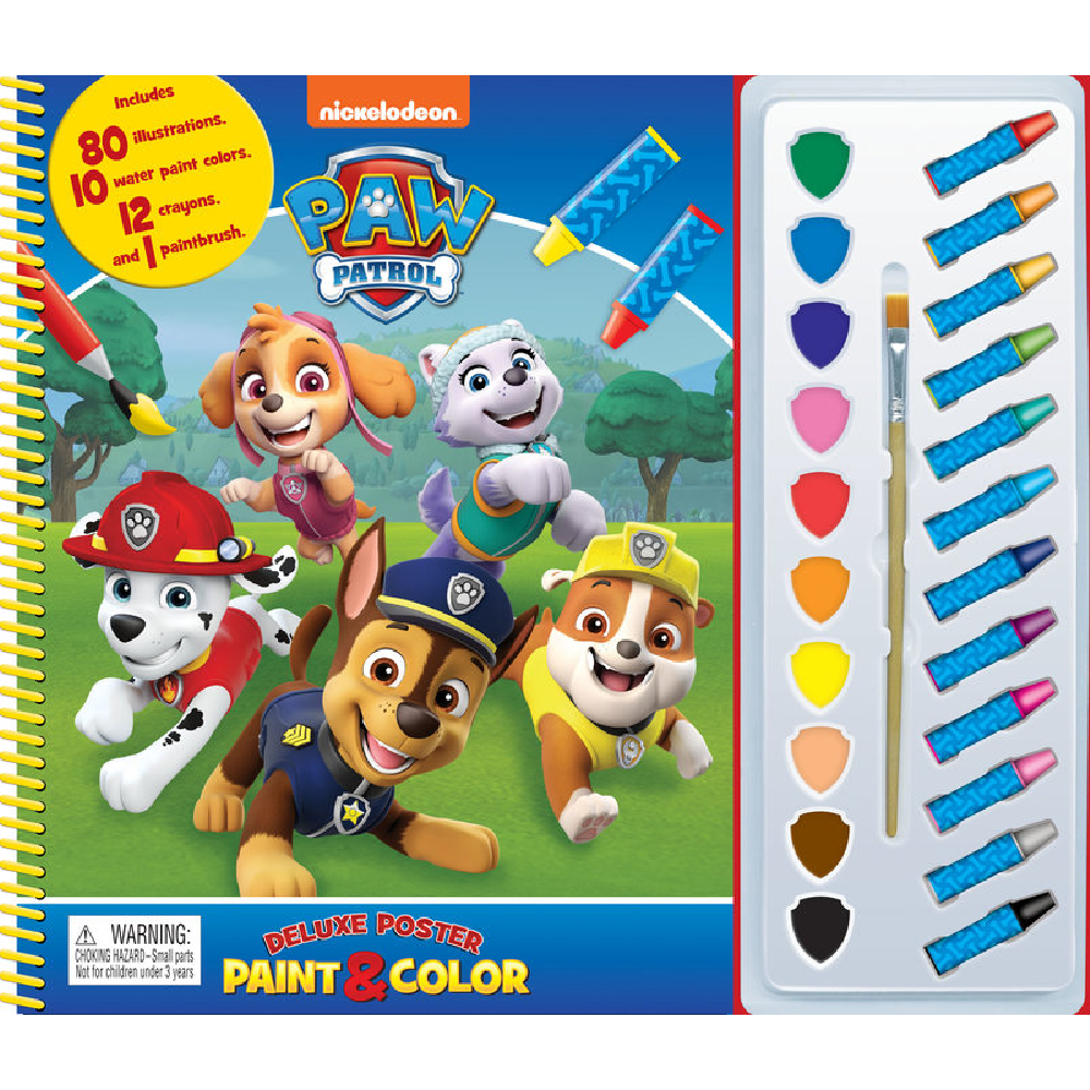 Paw Patrol Deluxe Poster Paint & Color
