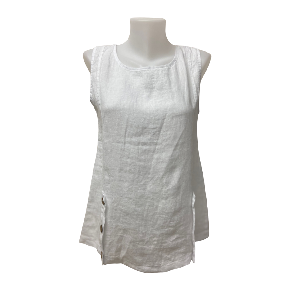 Papa Fashions Italy Top White - Battleford Boutique