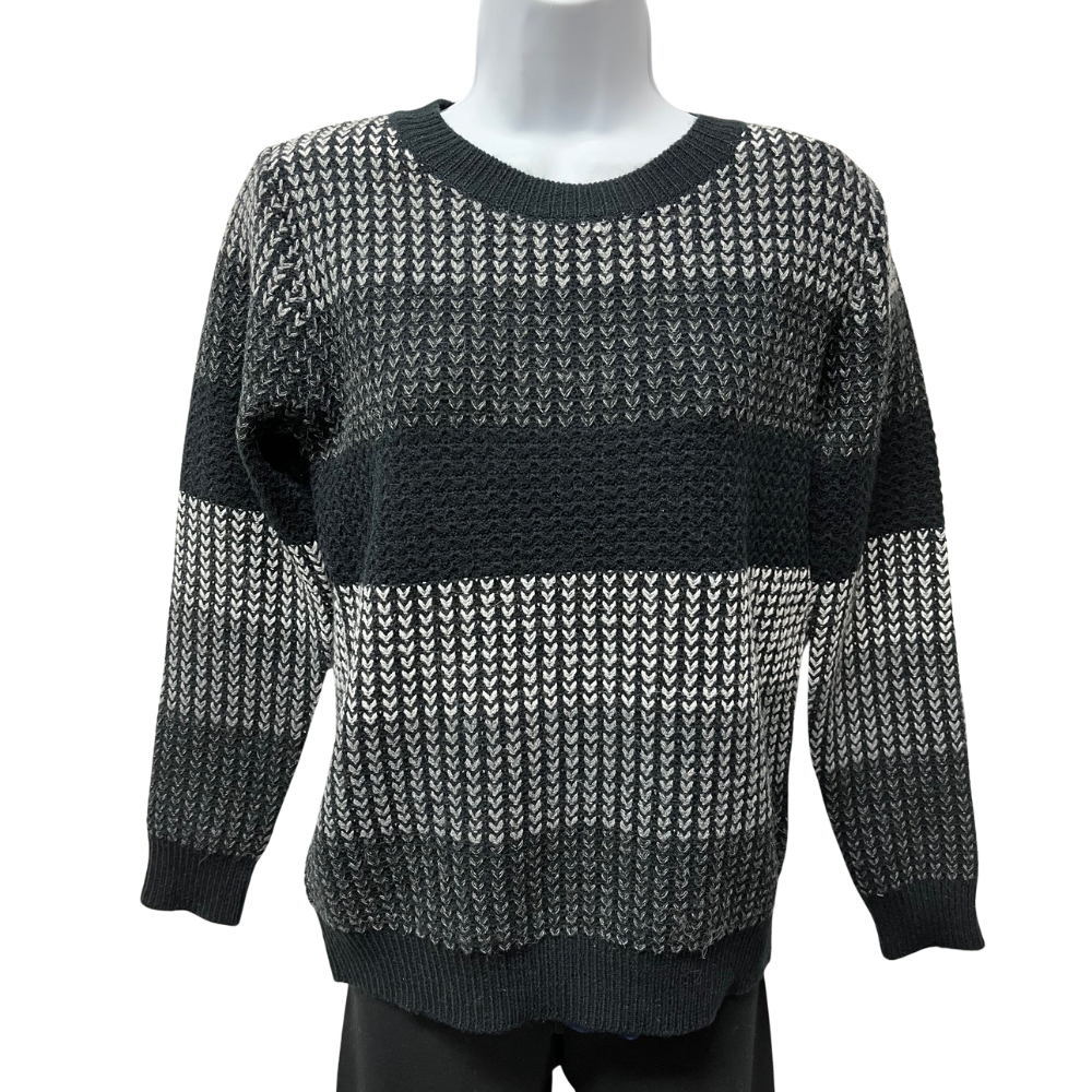 Papa Fashions Sweater Black/Grey