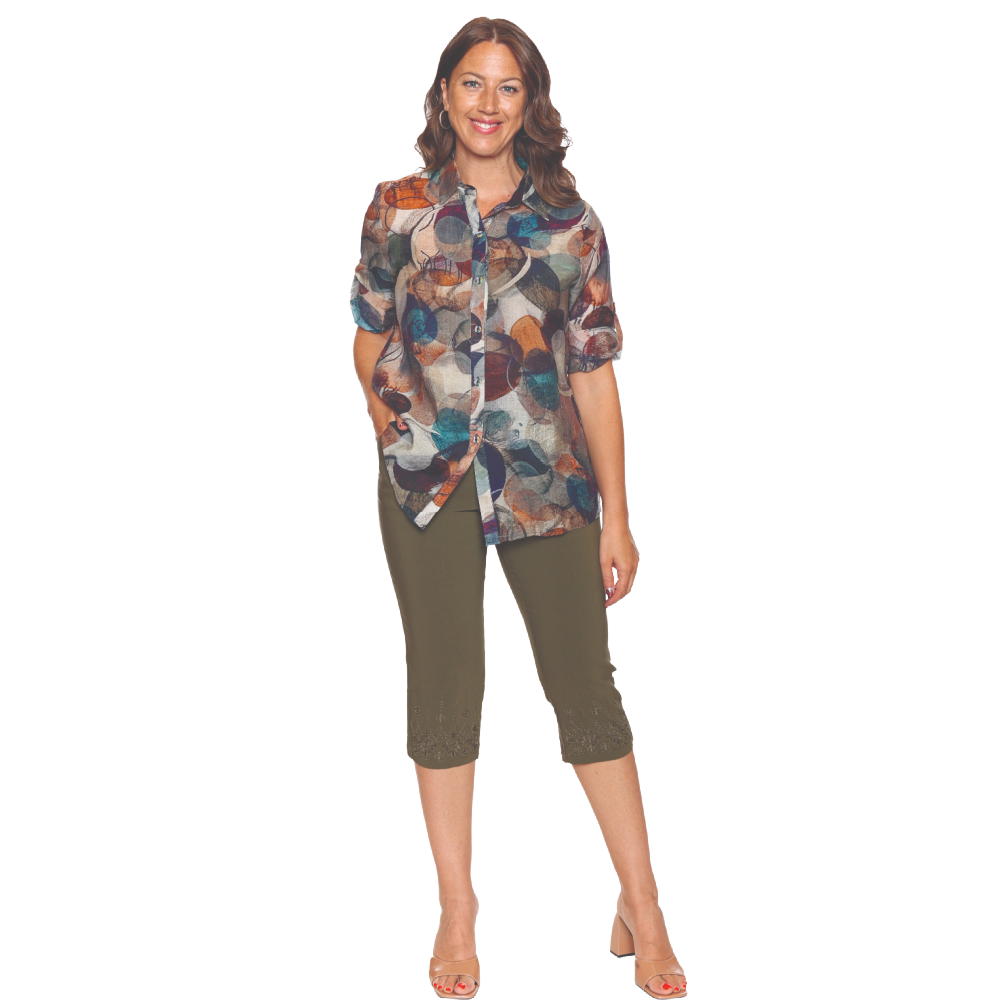 Papa Fashions Top with Leaves