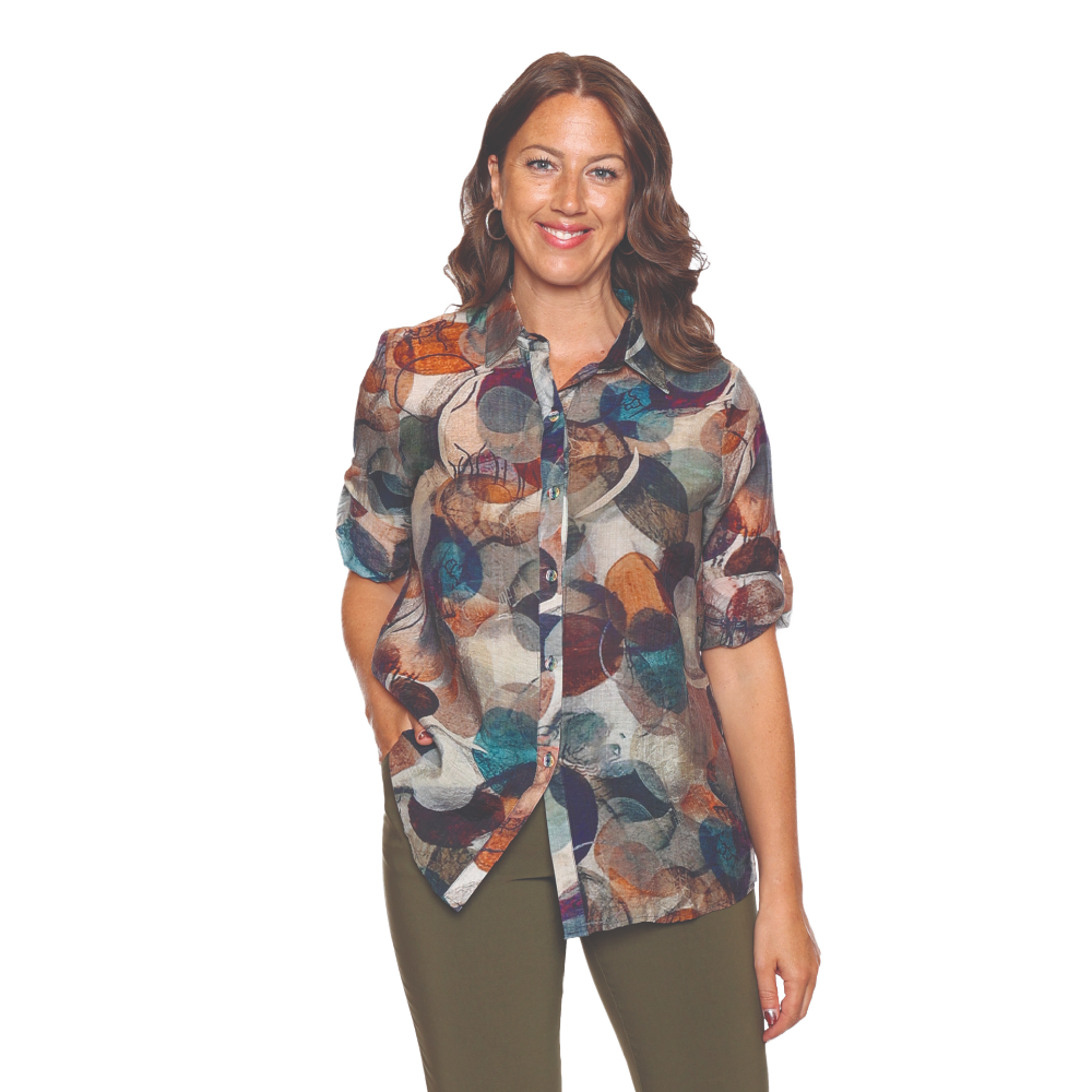 Papa Fashions Top with Leaves