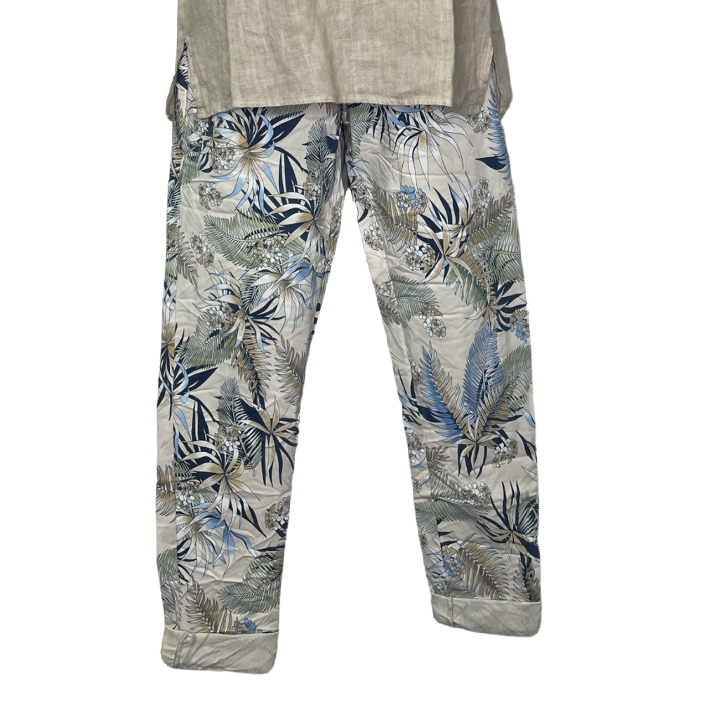 Papa Fashions Italy Pant Tropical Sand - Battleford Boutique
