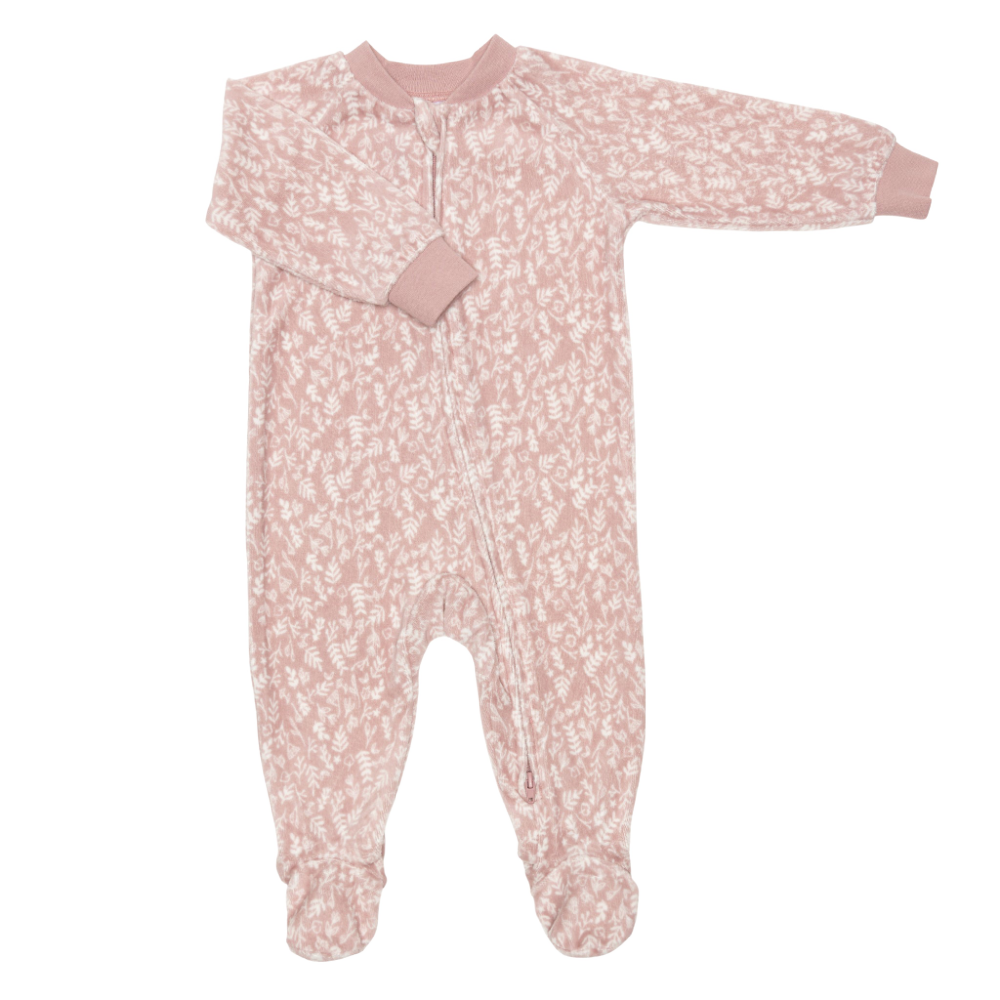 Perlimpinpin Velour Sleepers - Floral