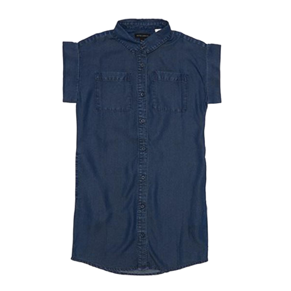 SGS236475-BG dark blue shirtdress