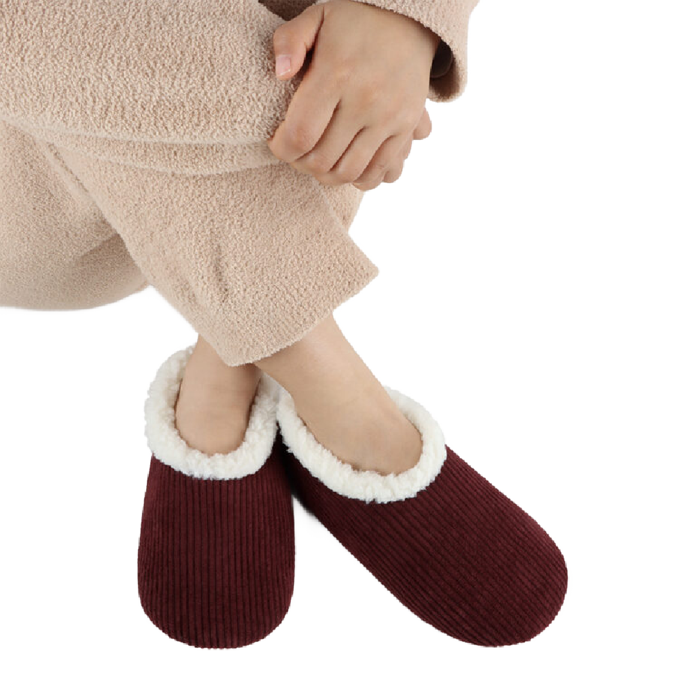 Snoozies Warm & Cozy Corduroy Slippers