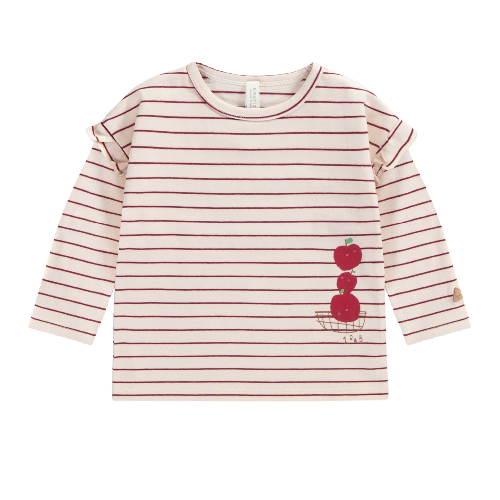 Mini Souris Top with Ruffles & Stripes - Battleford Boutique