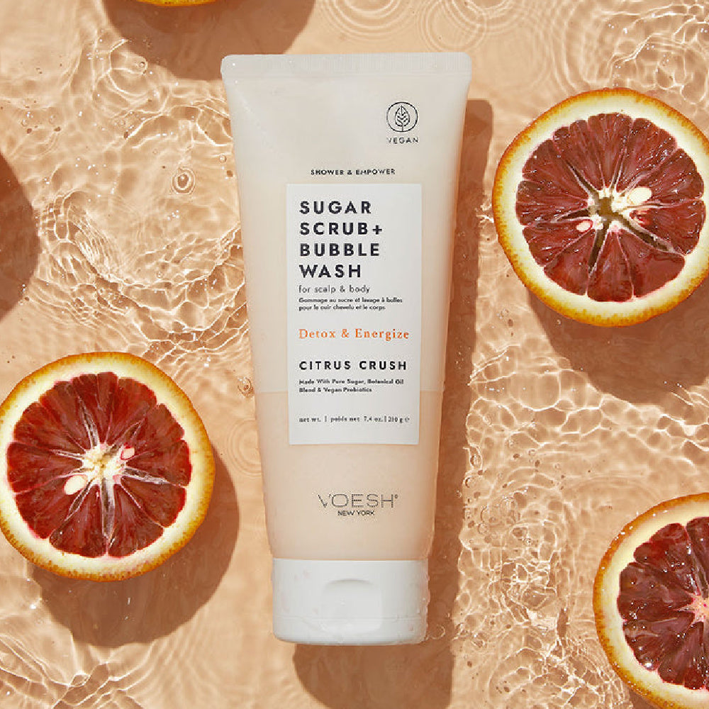 Voesh Sugar Scrub + Bubble Wash Citrus Crush - Battleford Boutique