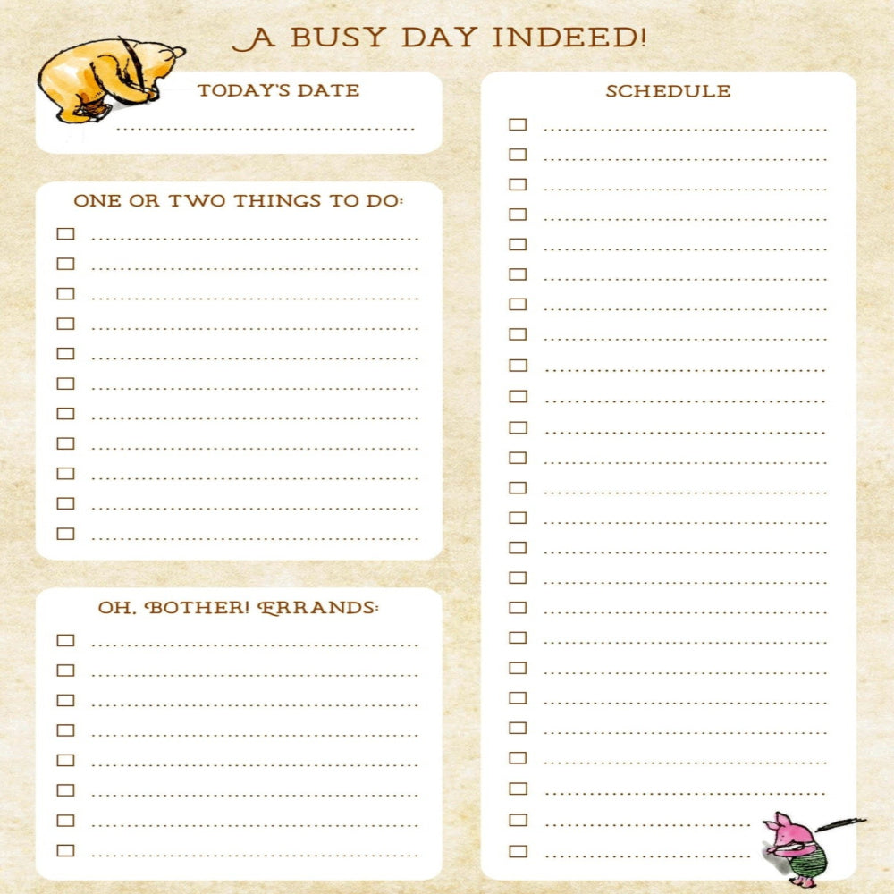Peter Pauper - Winnie-the-Pooh Note Pad