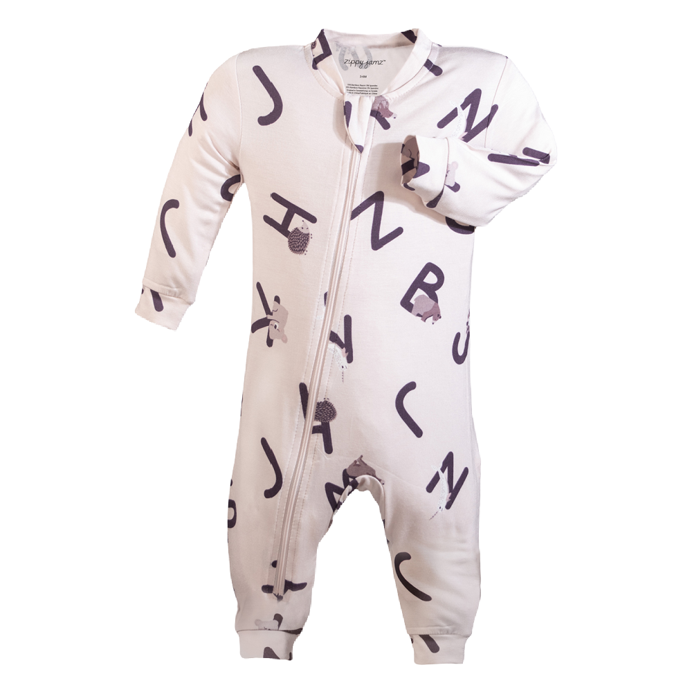 Zippyjamz Bamboo Sleepers - Alphajamz Purple - Battleford Boutique
