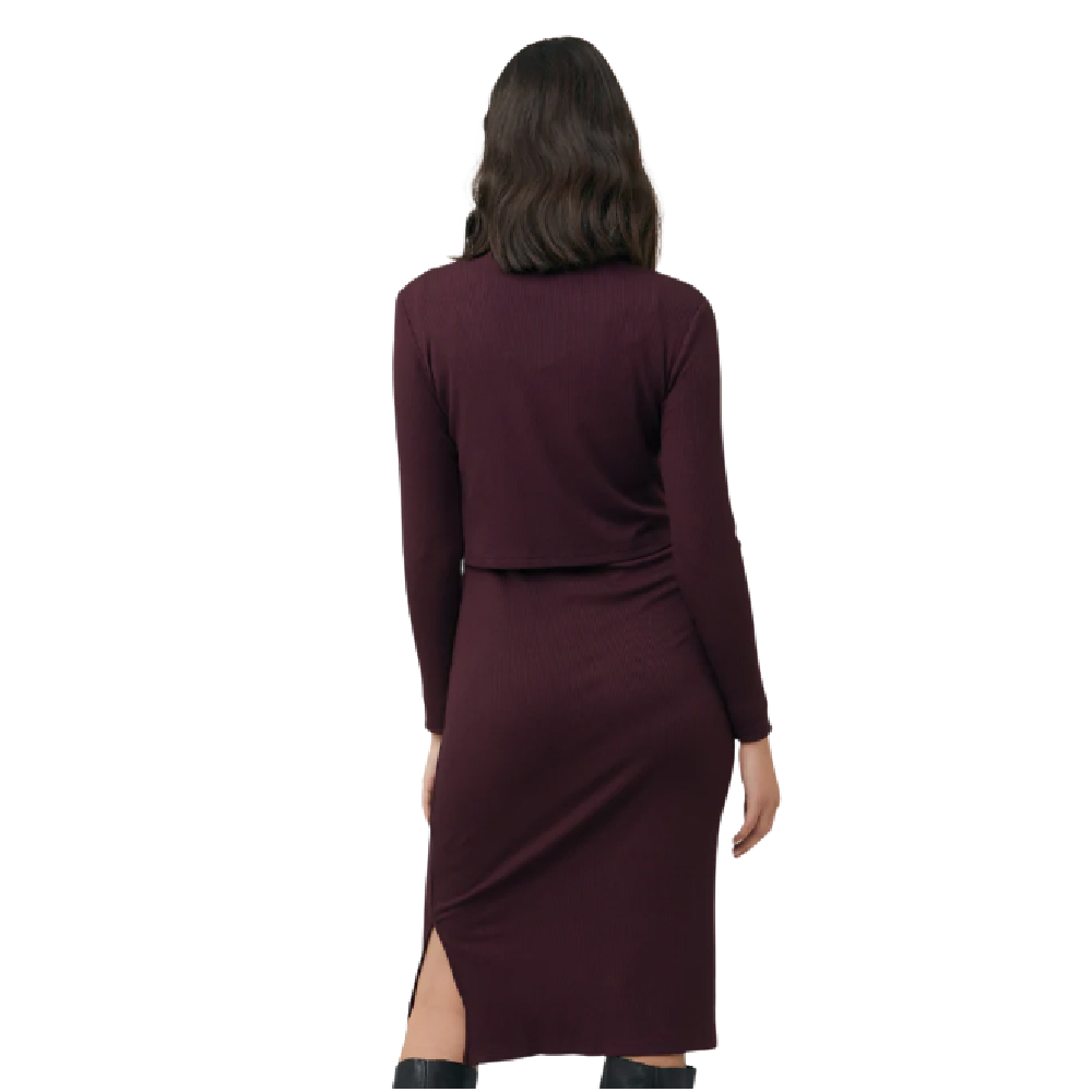 Ripe Ruby Rib Nursing Dress - Battleford Boutique