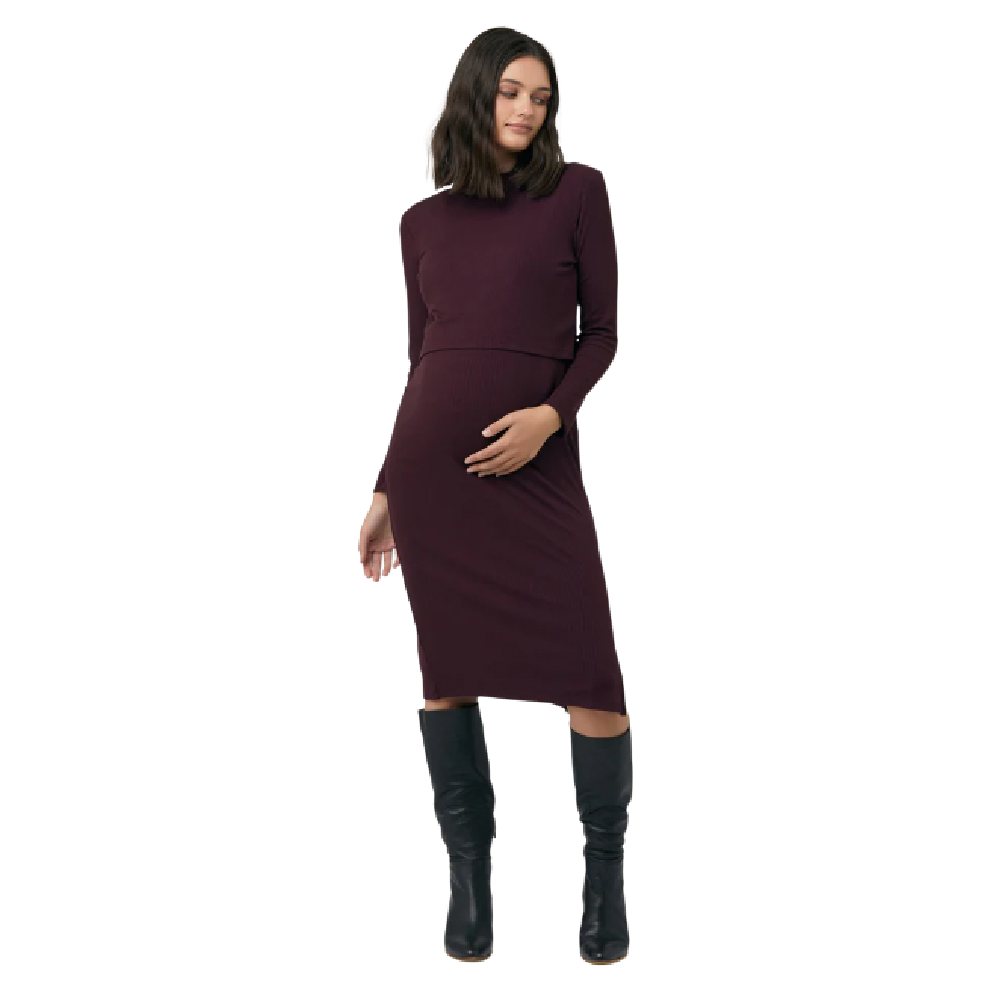 Ripe Ruby Rib Nursing Dress - Battleford Boutique