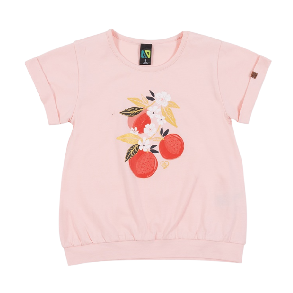Nano Tee - Coral Fruit Print