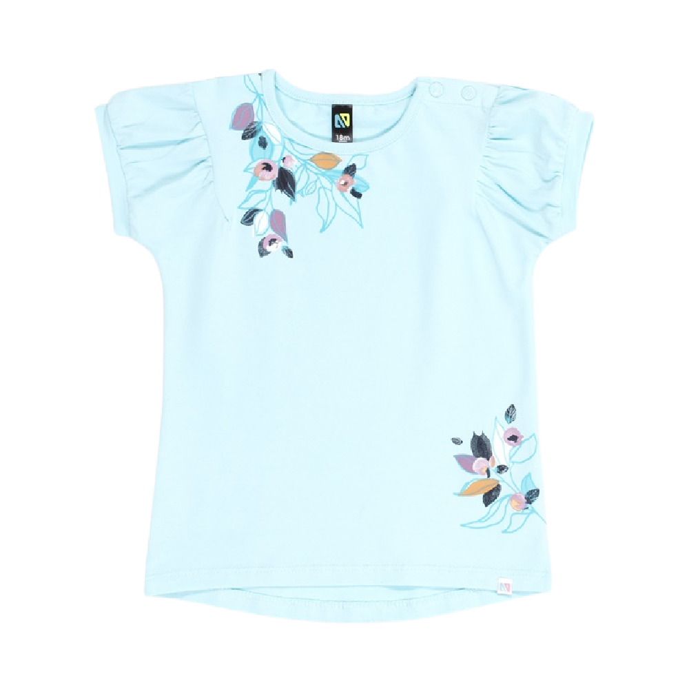 Nano Tee - Turquoise Floral - Battleford Boutique