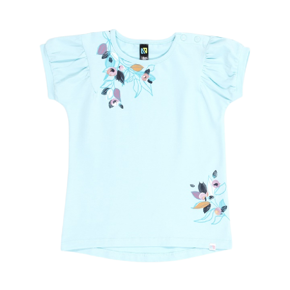 Nano Tee - Turquoise Floral