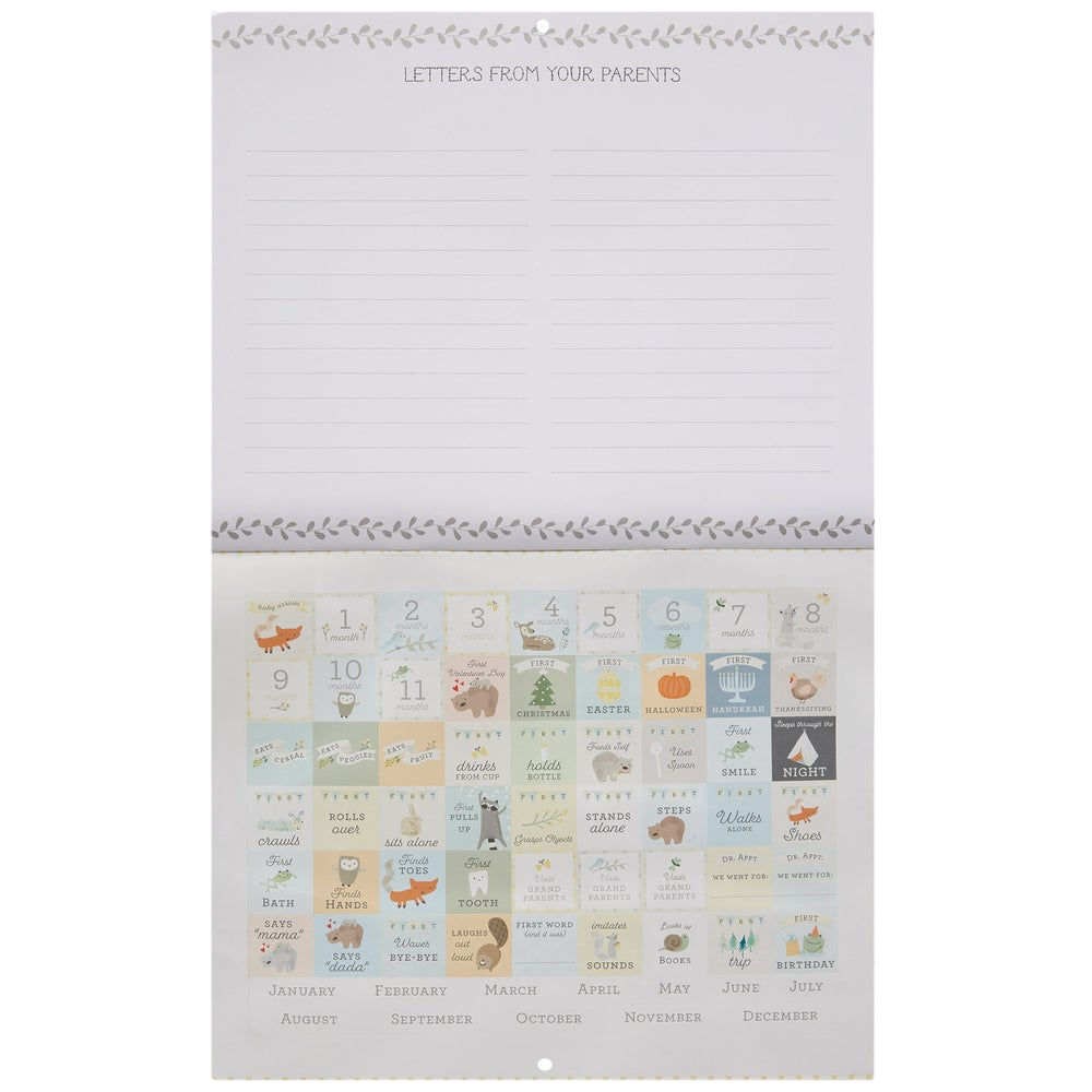 Baby's First Year Calendar - Little One Woodland - Battleford Boutique