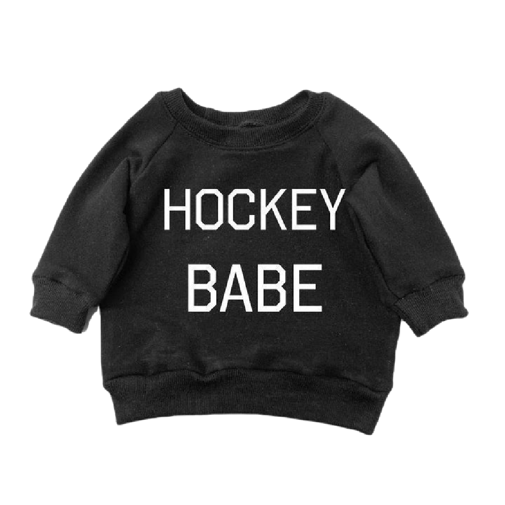 P+M Sweatshirt - Hockey Babe Black - Battleford Boutique