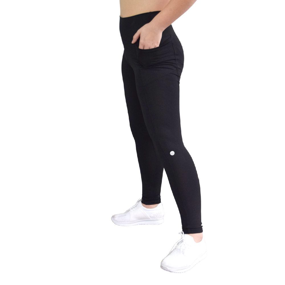 Jill Yoga Legging - Black with Side Pocket - Battleford Boutique