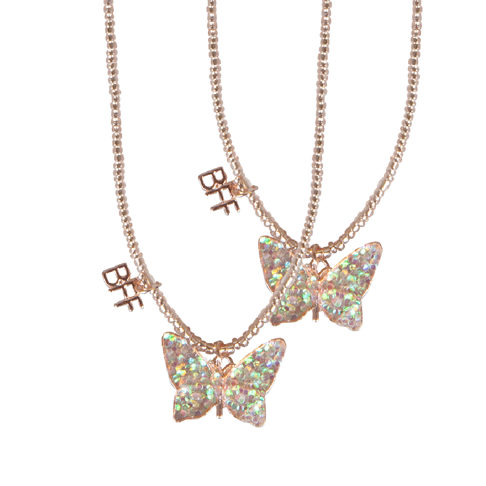 Great Pretenders - BFF Butterfly Share & Tear Necklace - Battleford Boutique