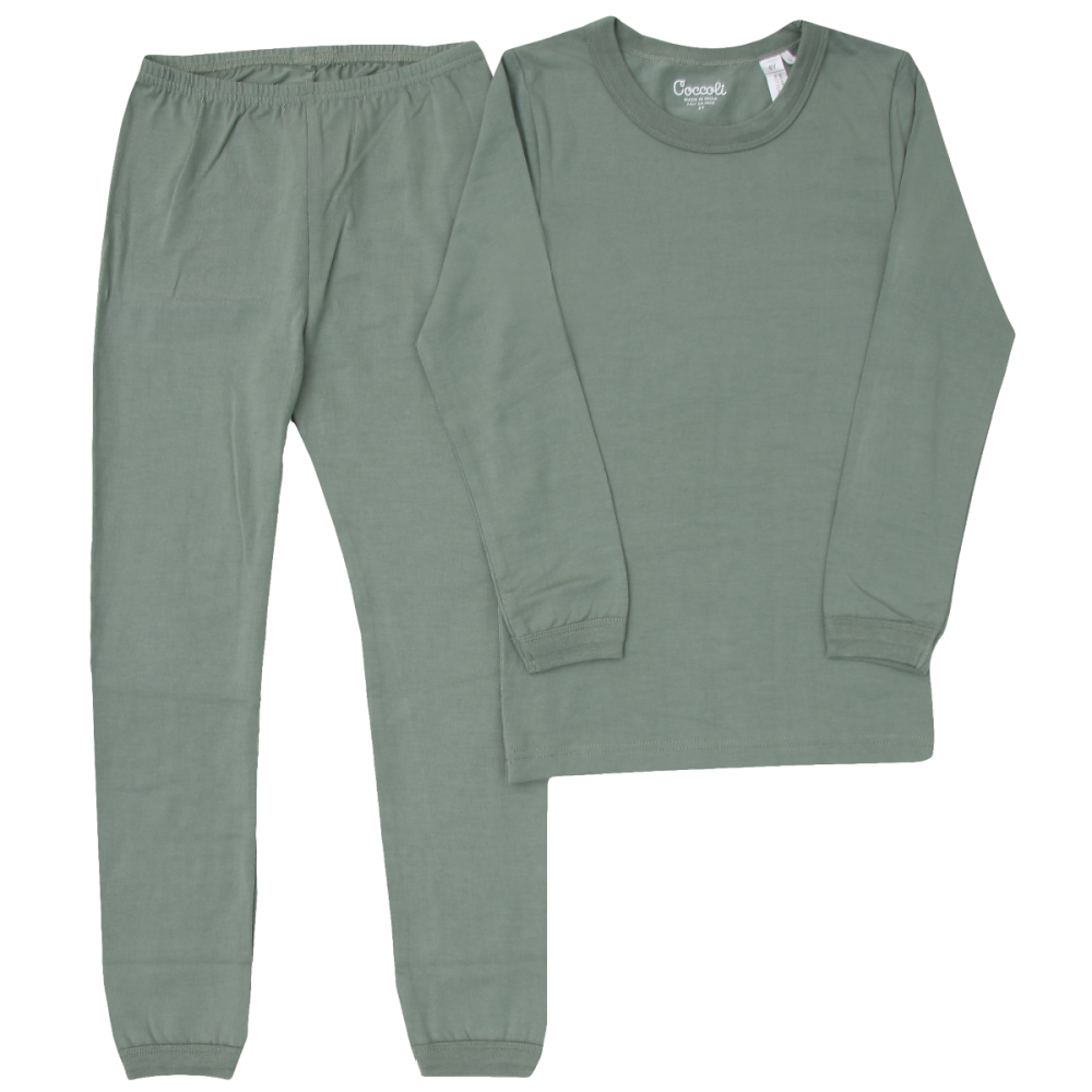 Coccoli Modal PJ's - Lilypad Green - Battleford Boutique