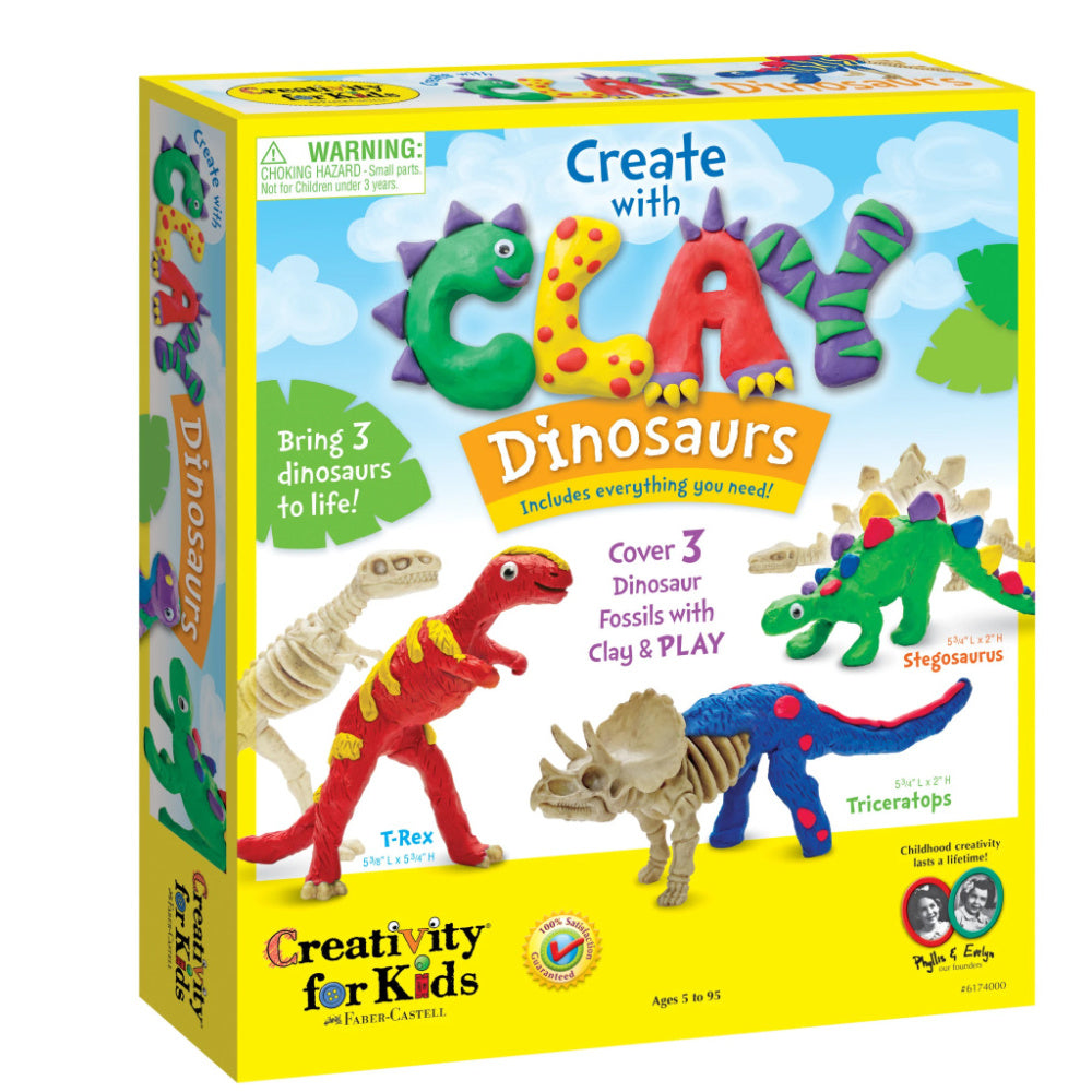 Creativity Kids Create with Clay Dinosaurs - Battleford Boutique