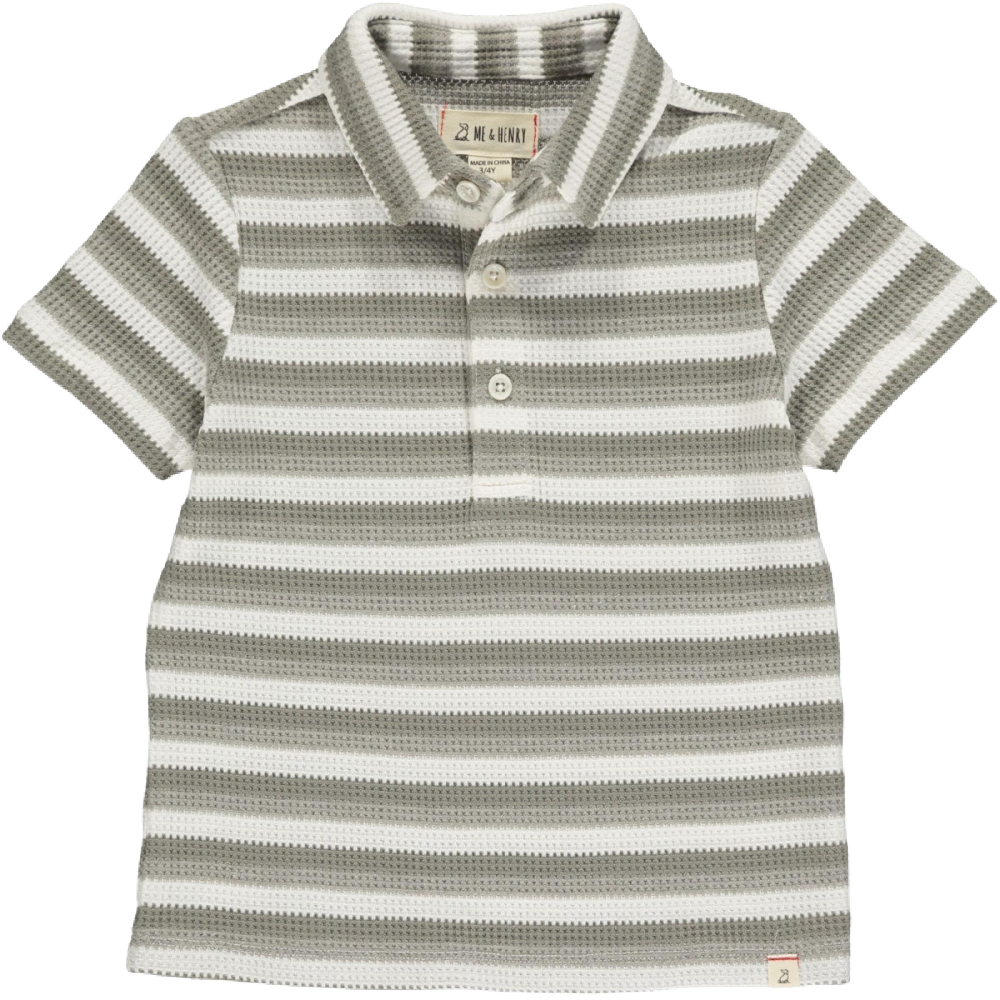 Me & Henry Flagstaff Polo - Grey/White