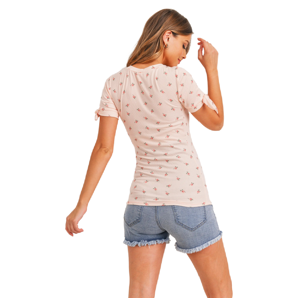 Hello Miz Top with Sleeve Tie