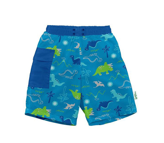 I Play Swim Trunks Dinosaur