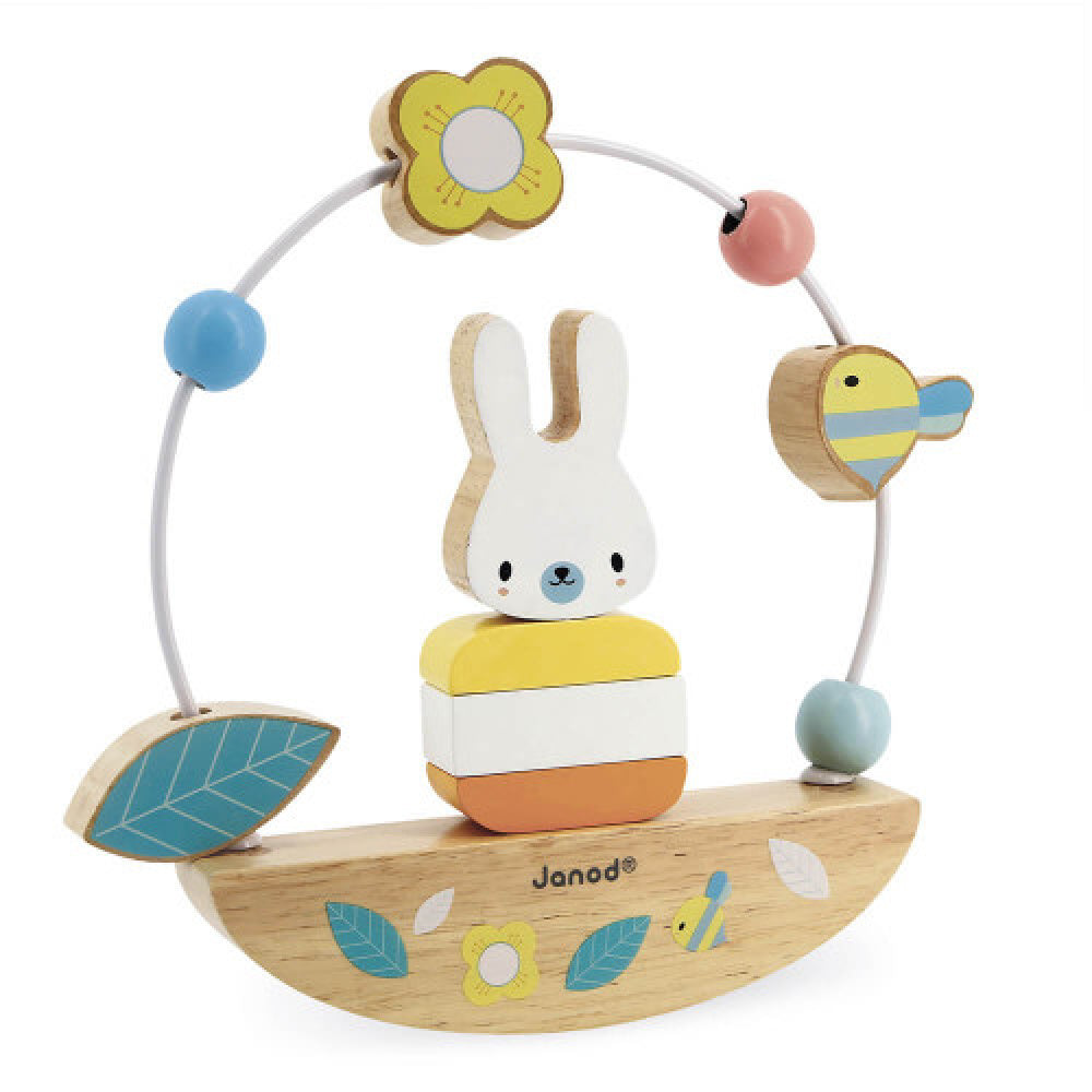 Janod Bead Maze and Rocking Rabbit