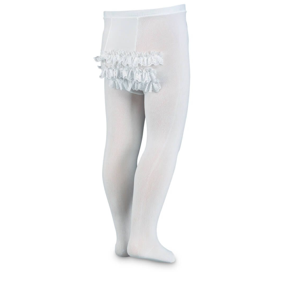 Jefferies Baby Tights with Lace Bum - Battleford Boutique