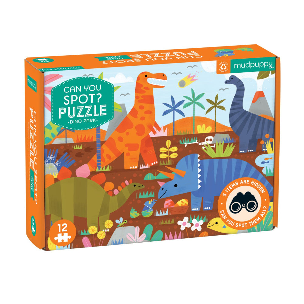 Mudpuppy 12 Pce Spot Puzzle Assorted