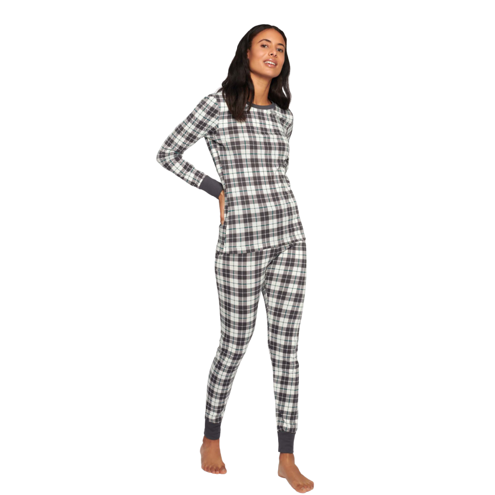 Petit Lem PJ's - Grey Plaid - Battleford Boutique