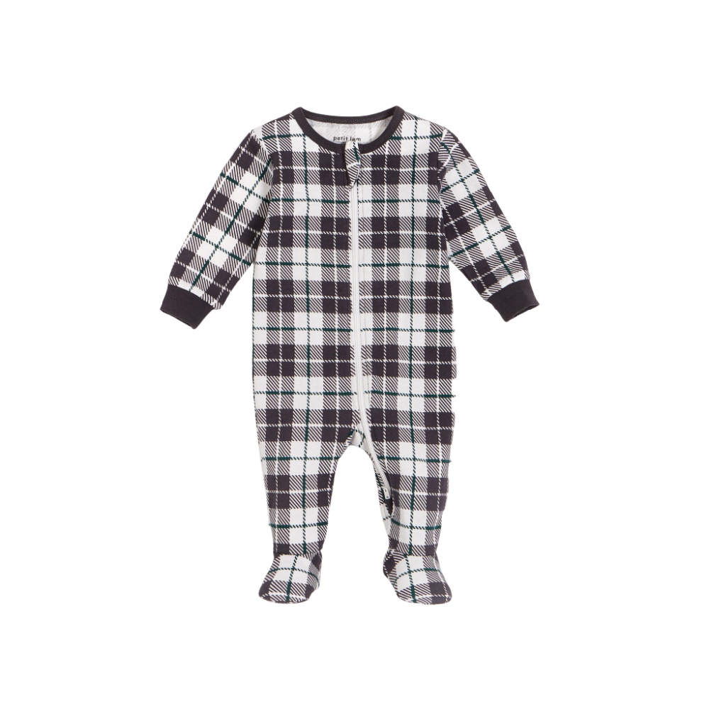 Petit Lem Sleeper - Grey Plaid - Battleford Boutique