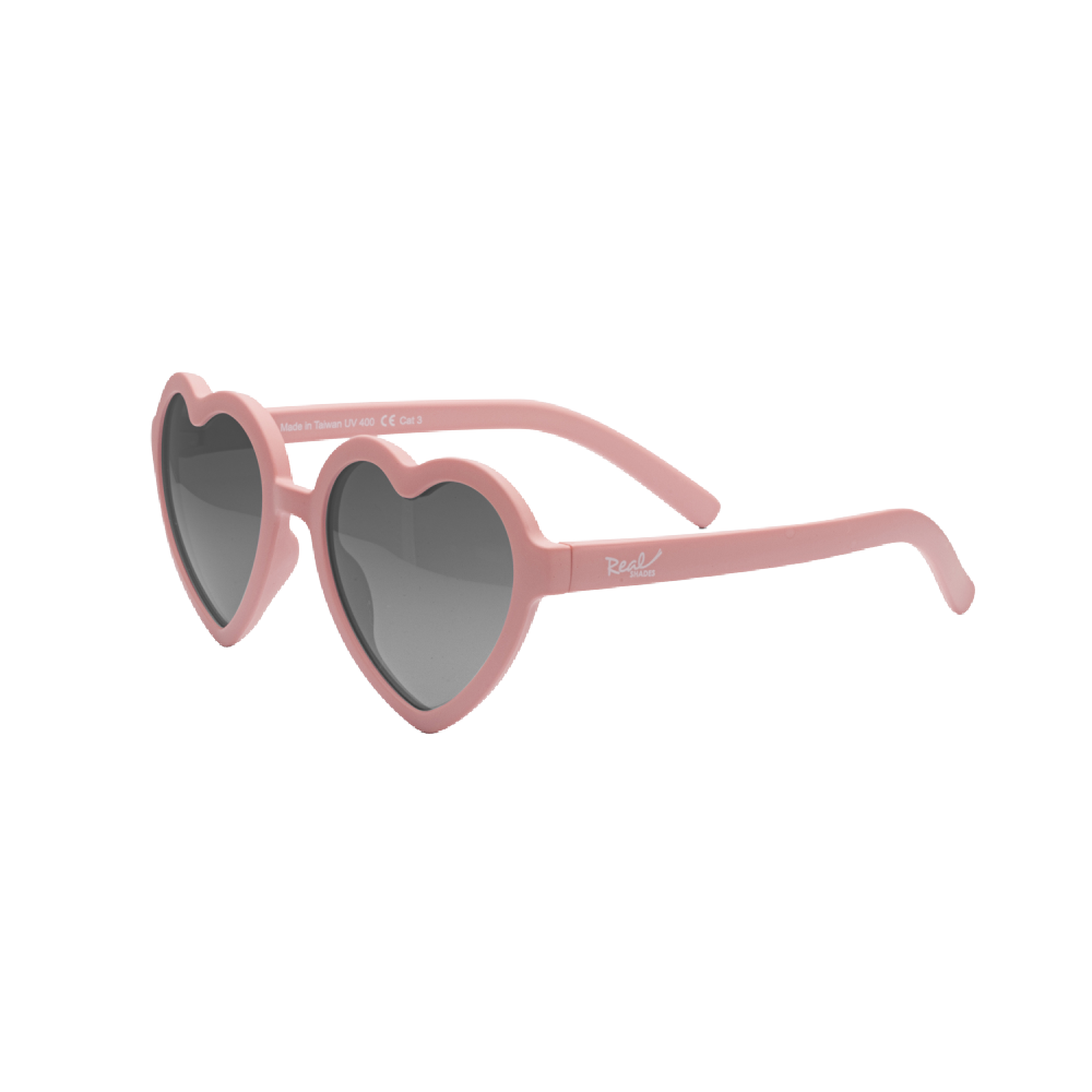 Real Shades Toddler Sunglasses - Heart Shape Rose - Battleford Boutique