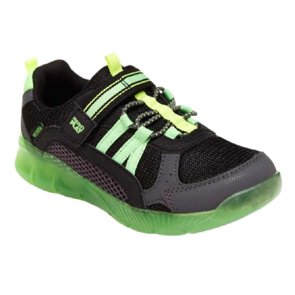 Stride Rite Levee Sneaker - Black Neon - Battleford Boutique