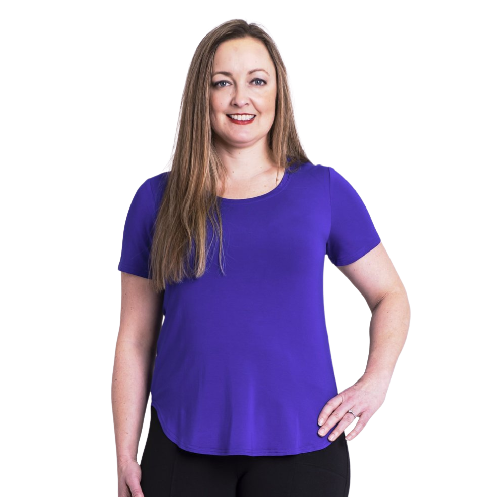 Blue Sky Tessa Tee - Violet - Battleford Boutique