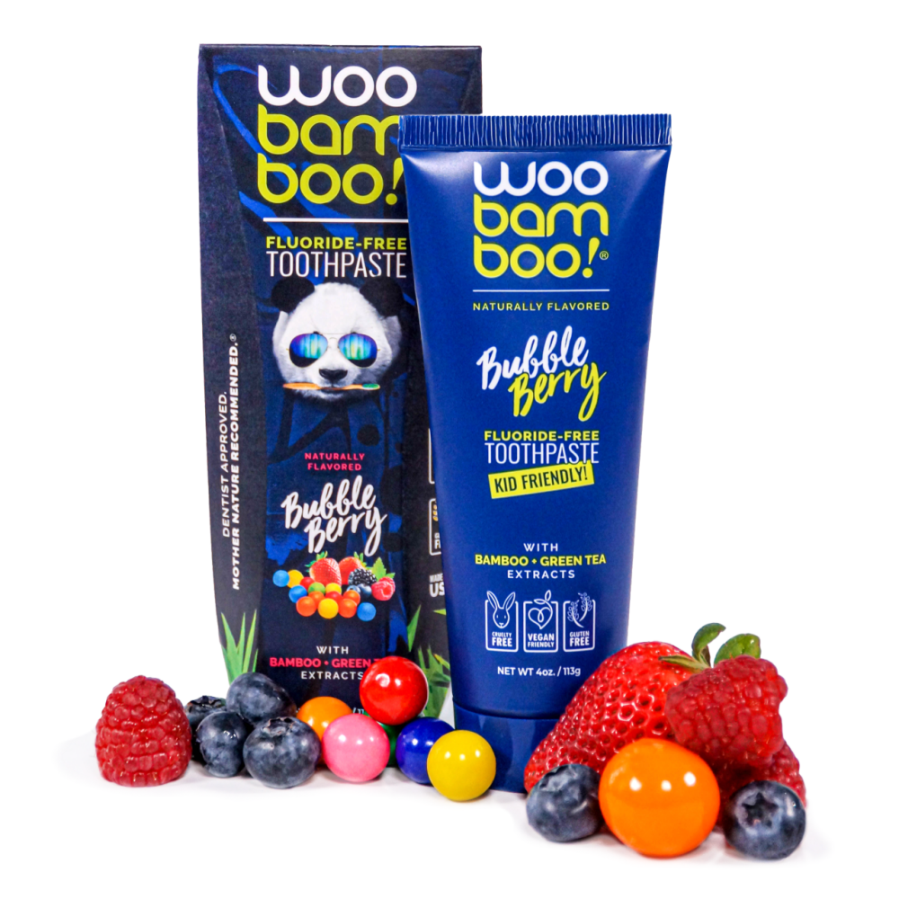 Woo Bamboo Toothpaste Bubble Berry - Battleford Boutique