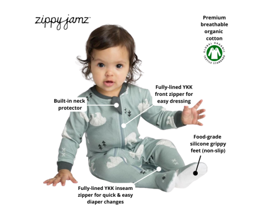 Zippyjamz Sleepers - Be Beary Quiet - Battleford Boutique