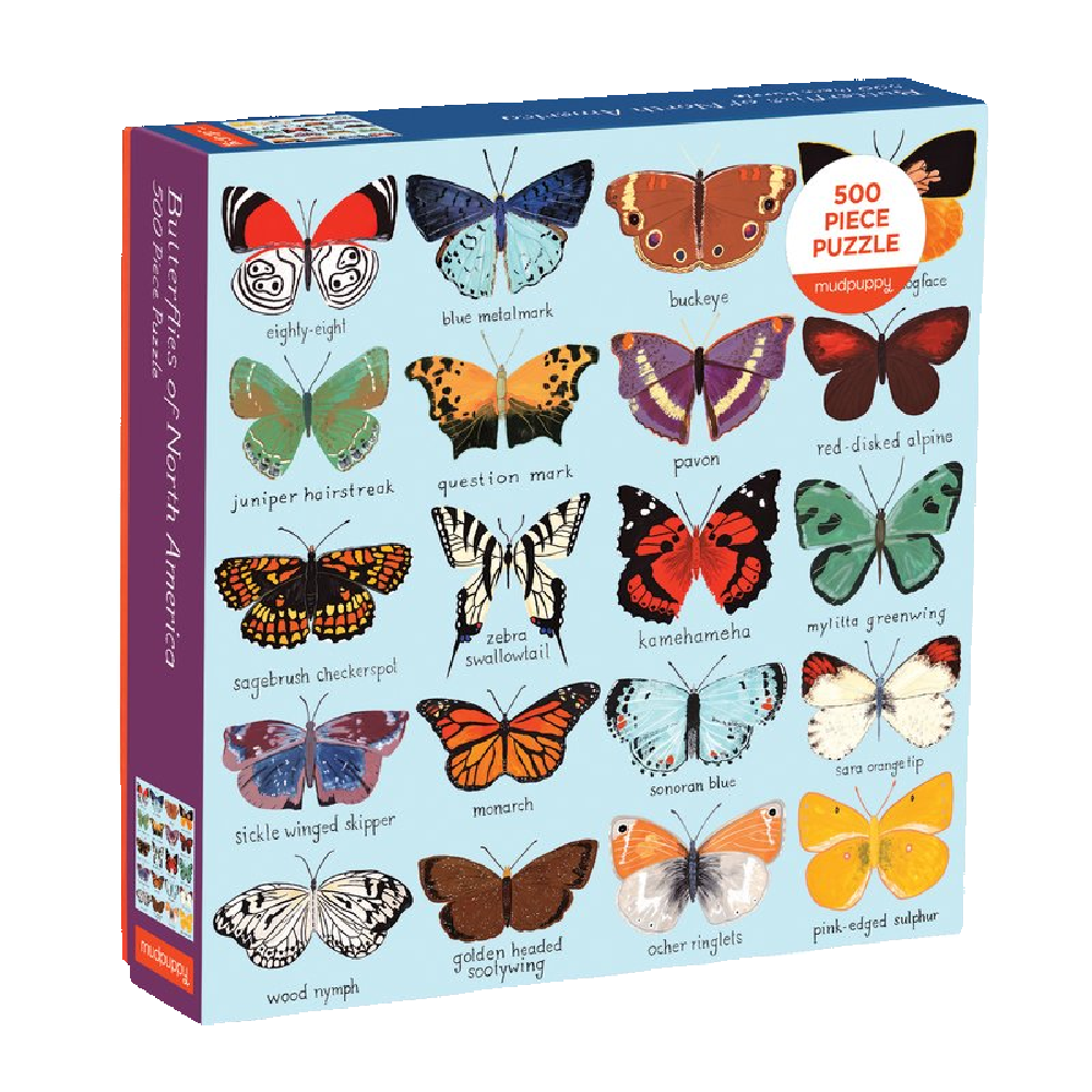 Butterflies of North America 500 Piece Puzzle - Battleford Boutique