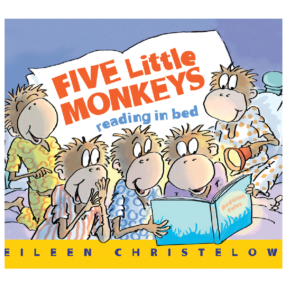 5 Little Monkeys - Reading in Bed - Battleford Boutique