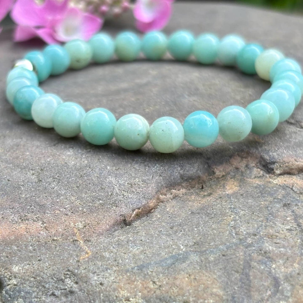 Amazonite Bracelet, Boho Soothe
