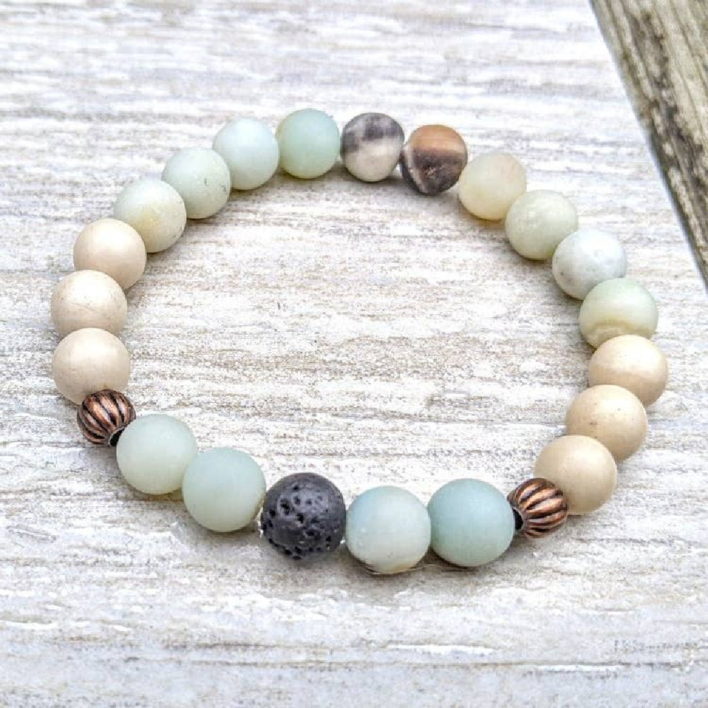 Amazonite Calm Aromatherapy Bracelet