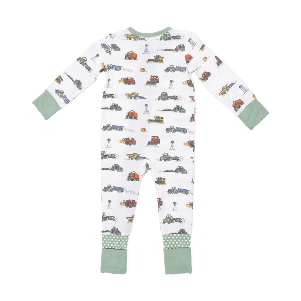 Angel Dear Convertible Romper- Farm Machines